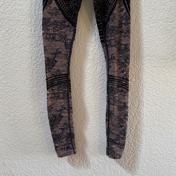 Savage X Fenty Leggings Lace High Rise Athleisure Sporty Black Small - Picture 6 of 12